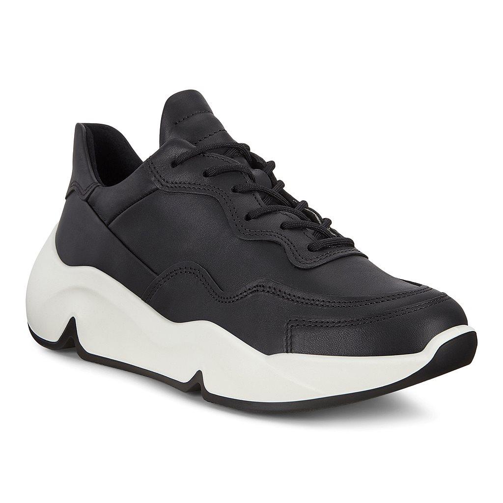 Ecco Chunky Womens Sneakers In Black Sales - India YWB-842357